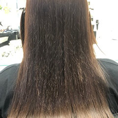 Haarverdichtung brünett Haare vorher, Model 5